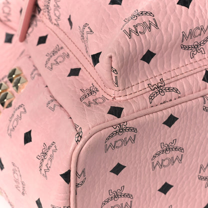 MCM Visetos Small Side Stud Stark Backpack Soft Pink 8 of 9