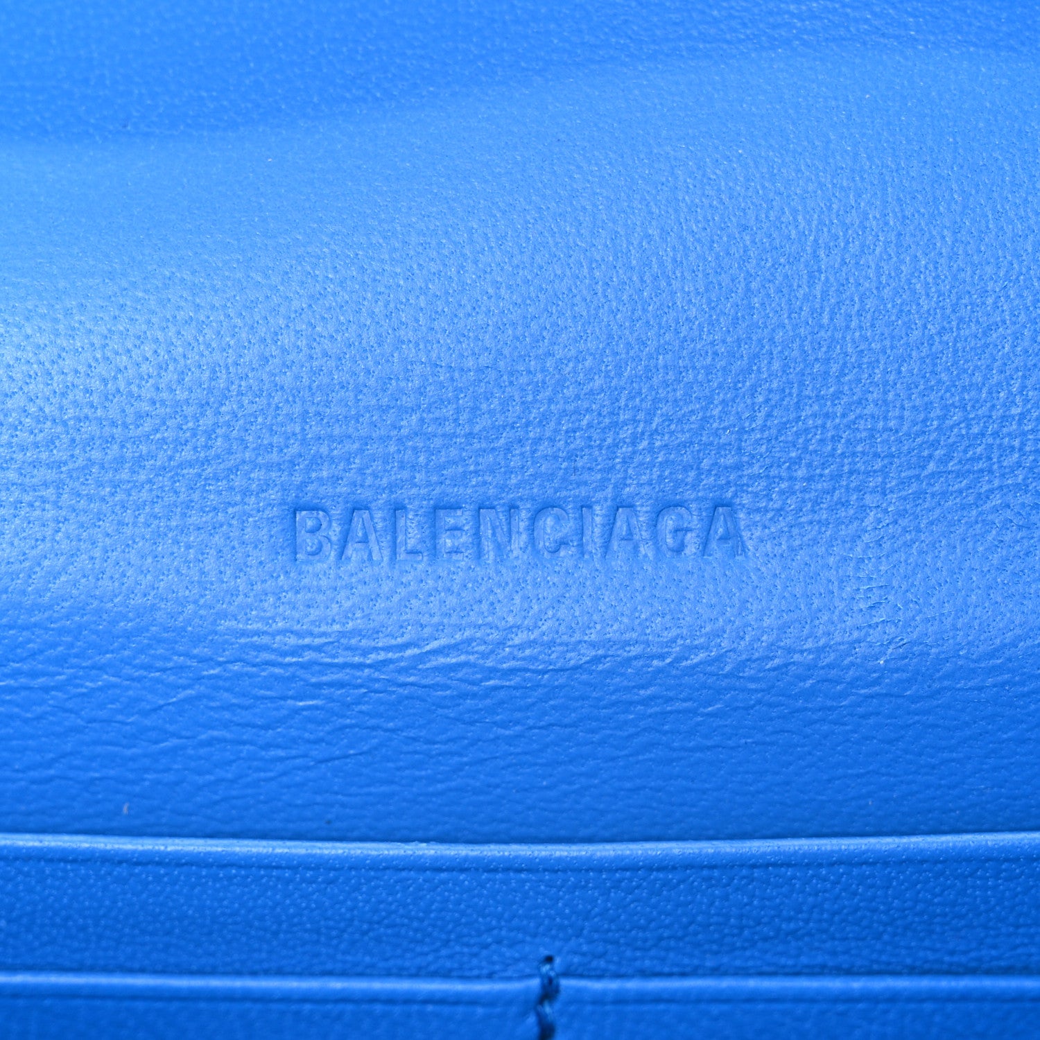 Balenciaga Grained Calfskin Embossed Car Flap Bag Petroleum Blue 6 of 10