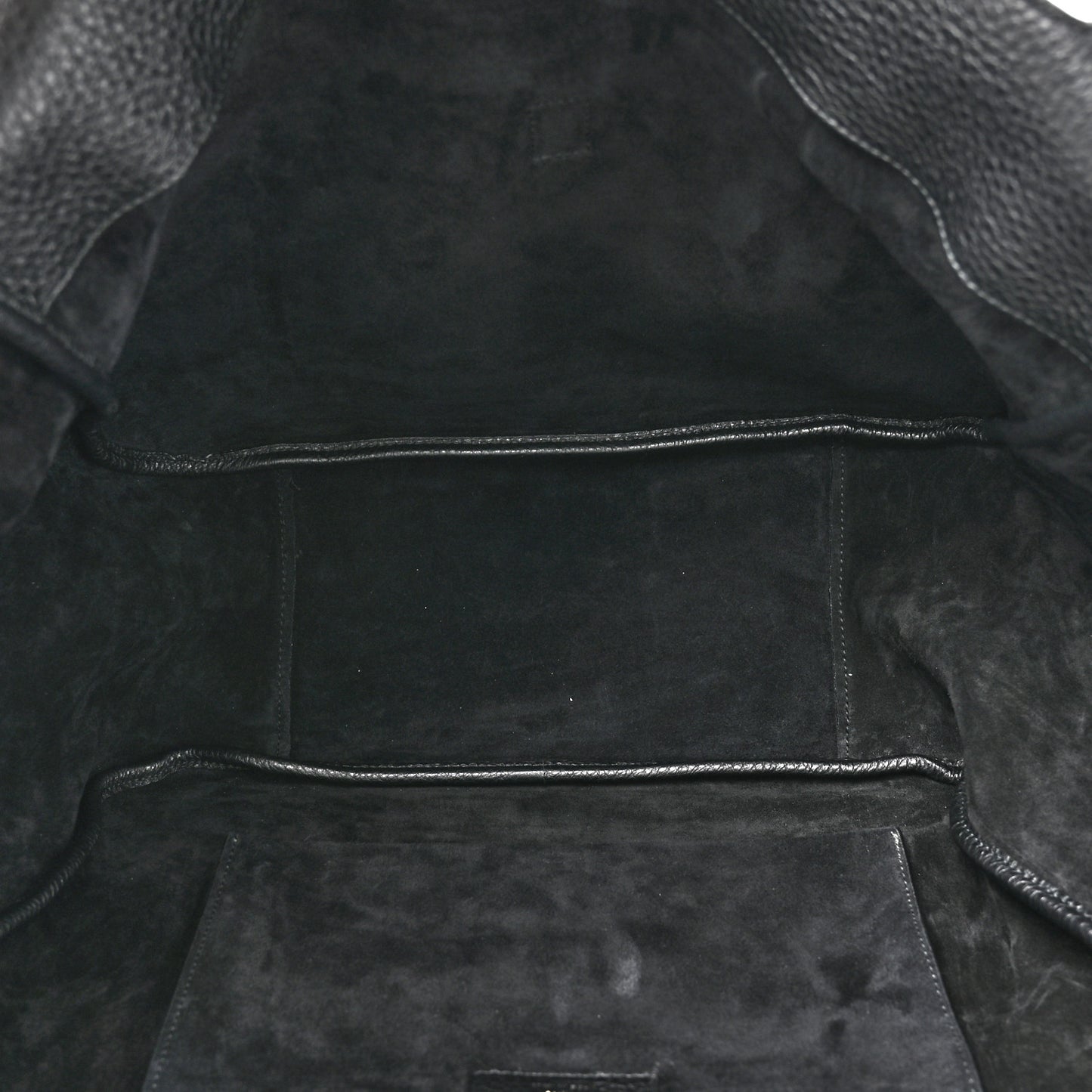 Grained Deerskin Bea Tote Black