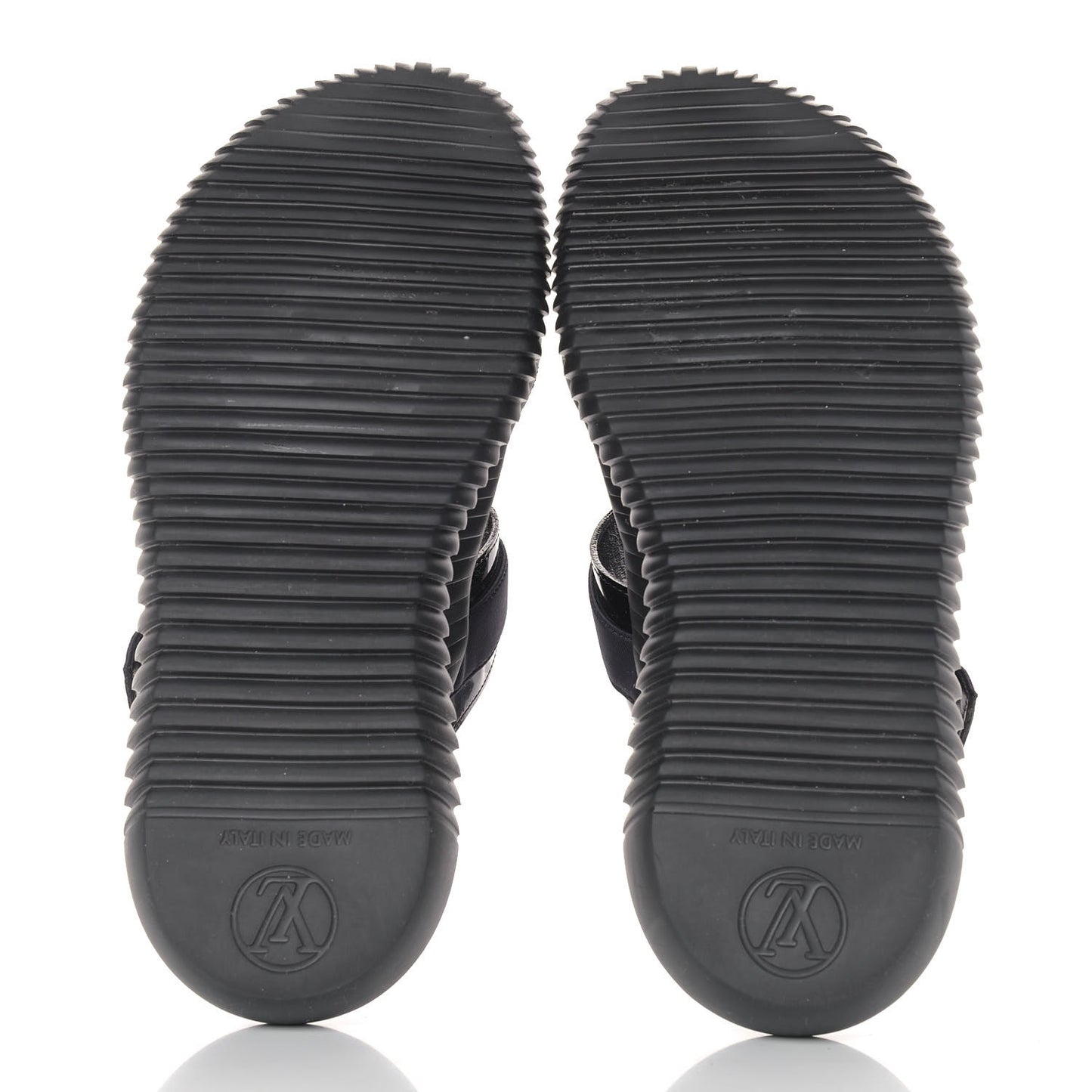 Patent Monogram Sandals 36 Black