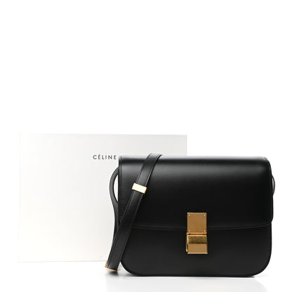 Celine Box Calfskin Medium Classic Box Flap Bag Black 10 of 10