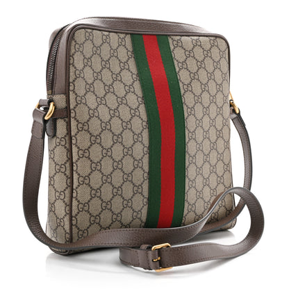Gucci GG Supreme Monogram Web Medium Ophidia Messenger Bag Brown 3 of 13