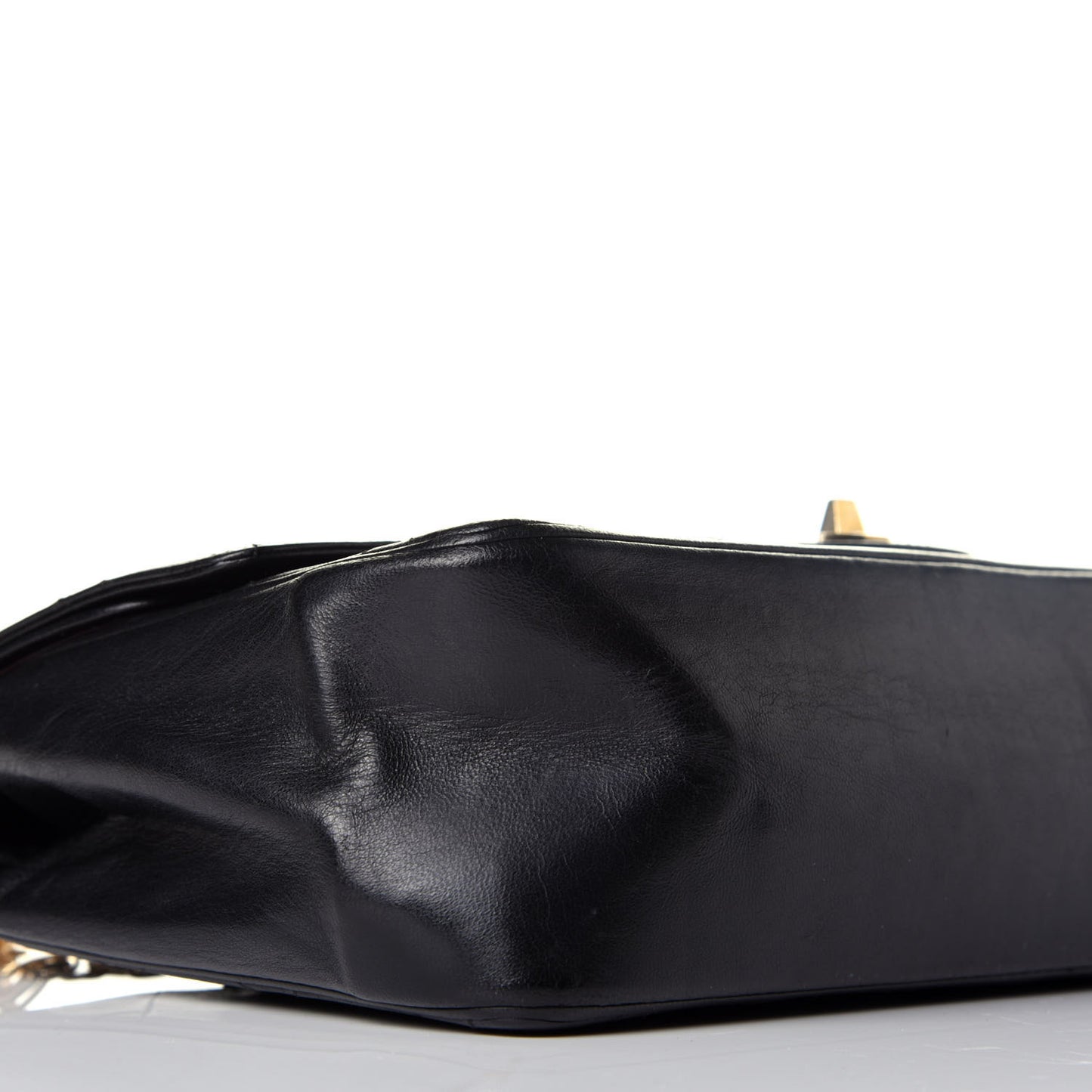 Lambskin Quilted Medium Double Flap Bijoux Chain Black