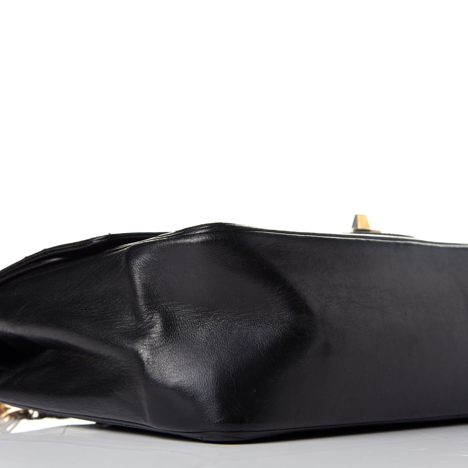 Chanel Lambskin Quilted Medium Double Flap Bijoux Chain Black 7 of 8