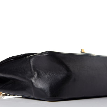 Chanel Lambskin Quilted Medium Double Flap Bijoux Chain Black 7 of 8