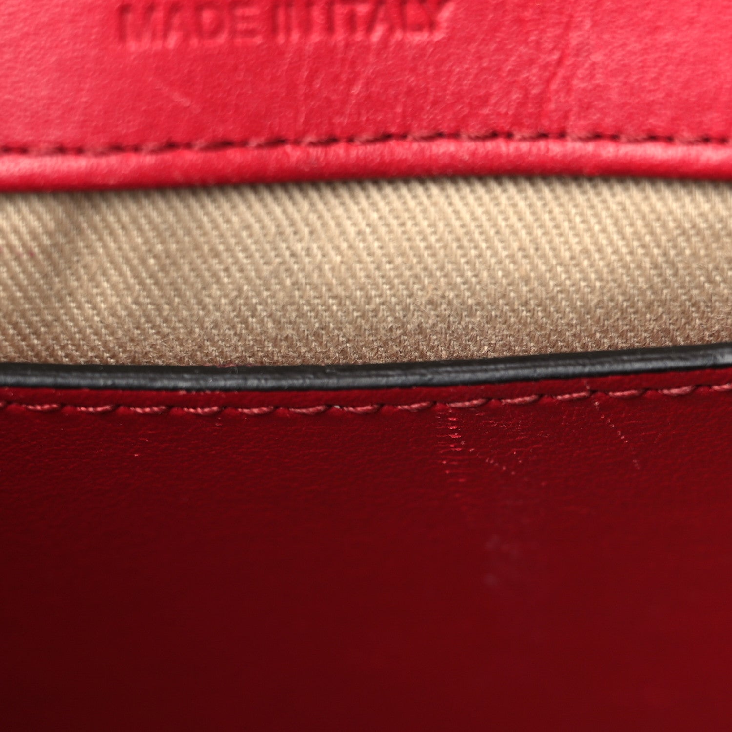 Chloe Calfskin Crocodile Embossed Mini C Double Carry Dusky Red 7 of 8