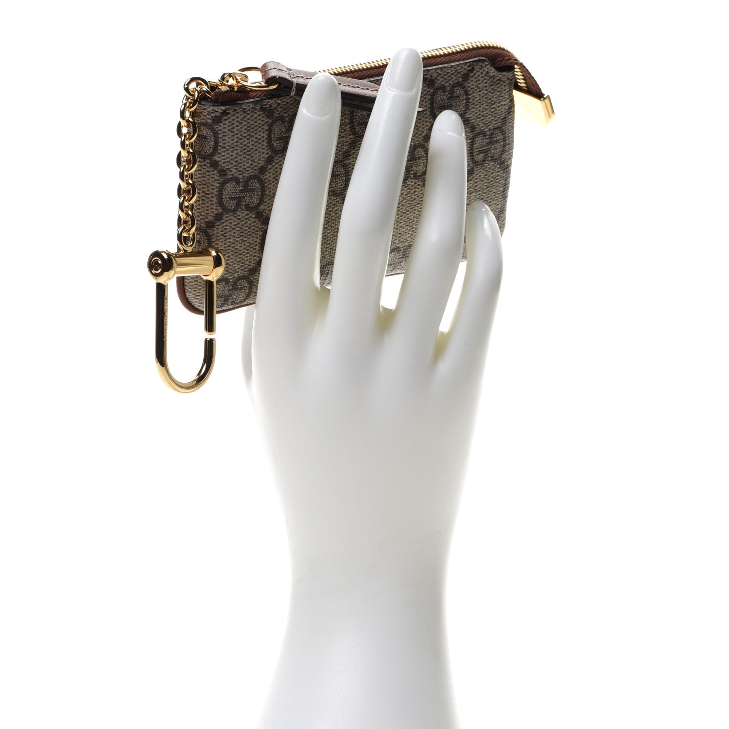 Gucci GG Supreme Monogram Key Case Brown 2 of 10