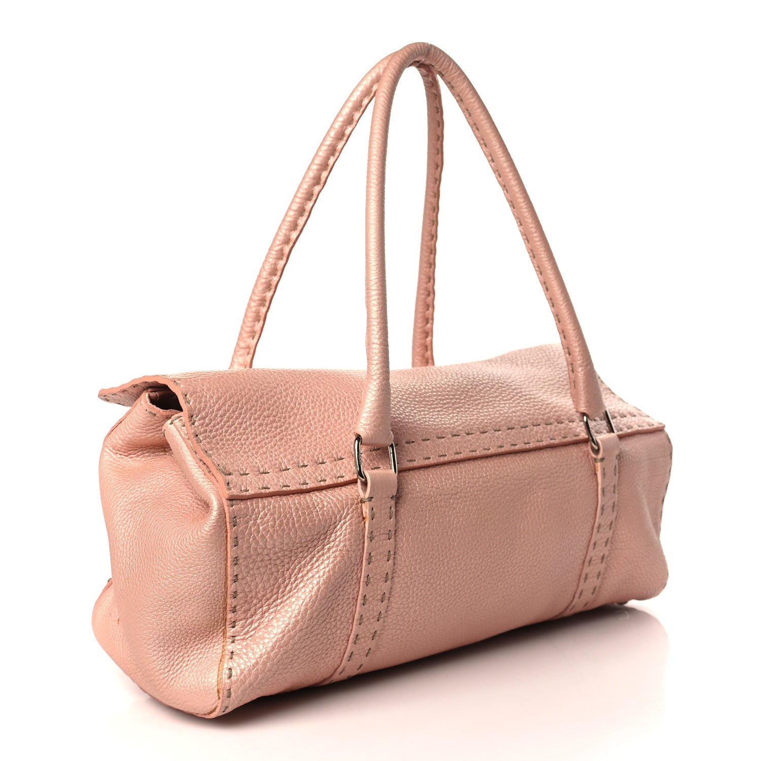 Fendi Cuoio Romano Selleria Shoulder Bag Cipria 3 of 12
