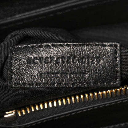 Saint Laurent Calfskin Y Quilted Monogram Medium Loulou Chain Satchel Black 7 of 9