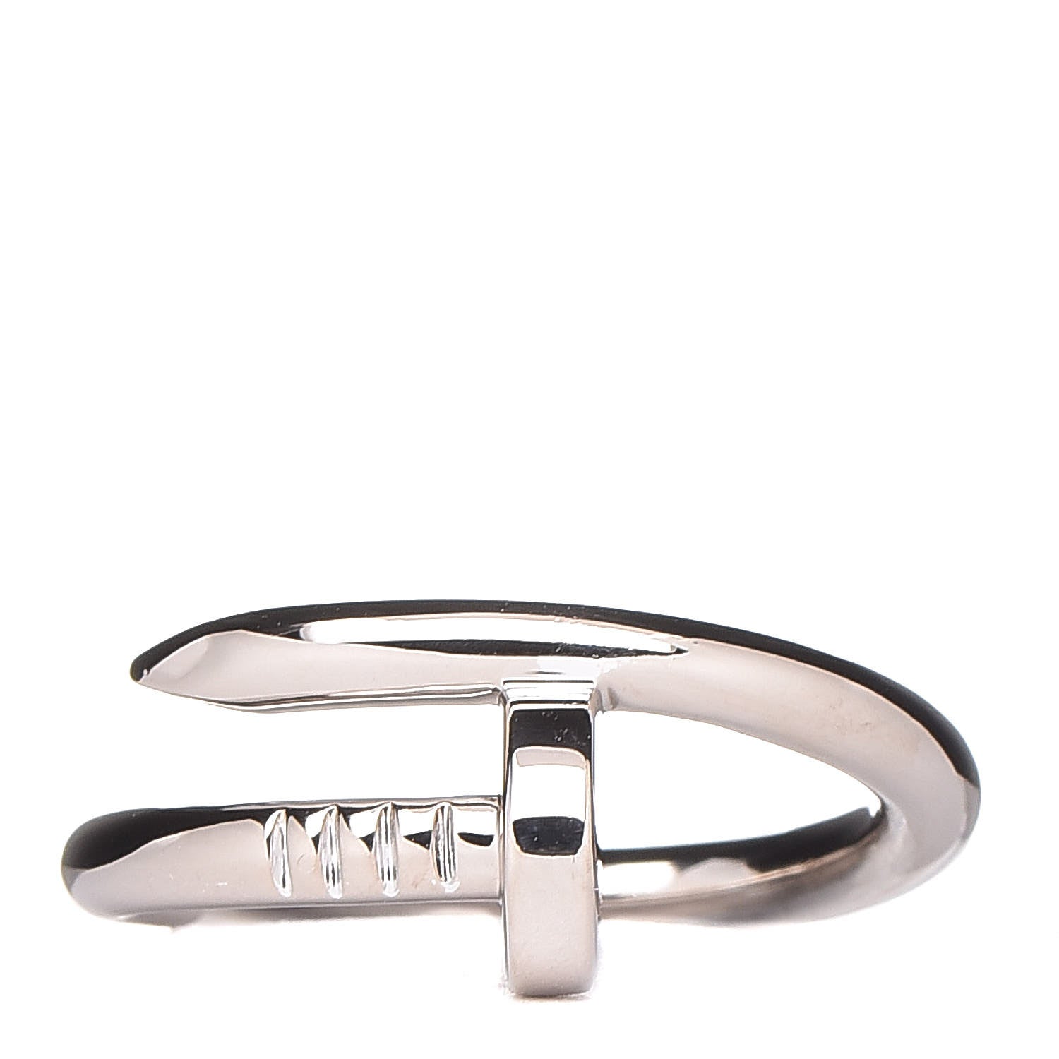 Cartier 18K White Gold Juste Un Clou Ring 58 5 8.25 1 of 5