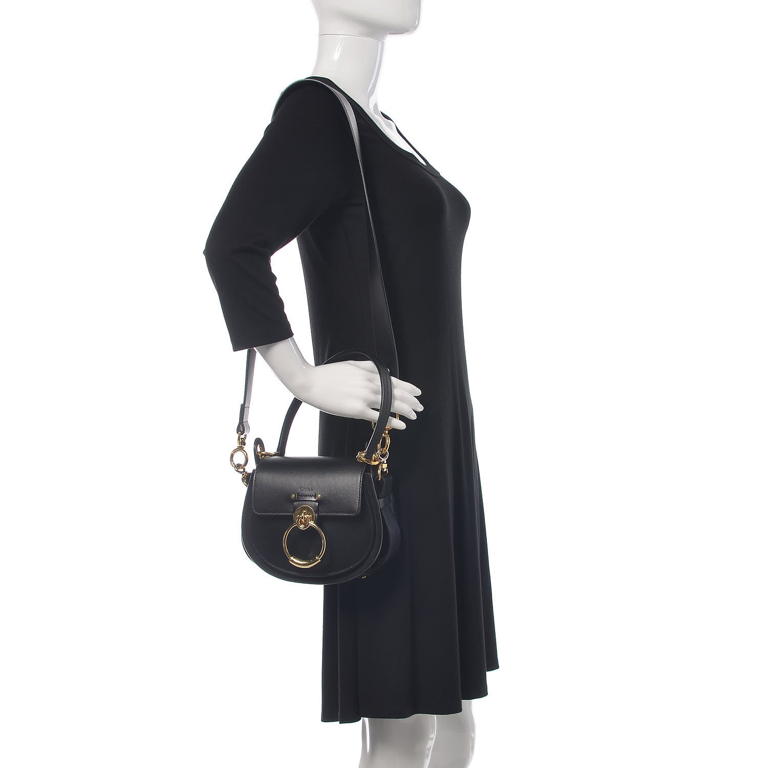 Chloe Calfskin Small Tess Bag Black 2 of 12