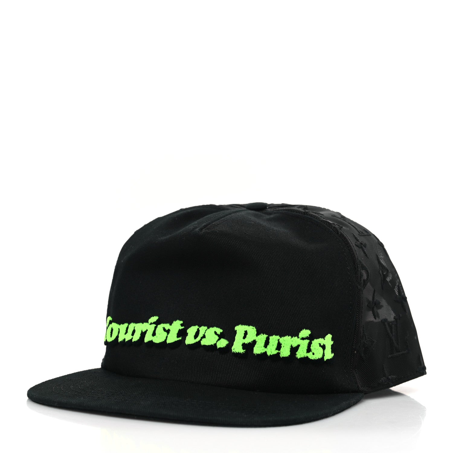 Louis Vuitton Monogram Mesh Cotton Tourist Cap 60 Black 1 of 7
