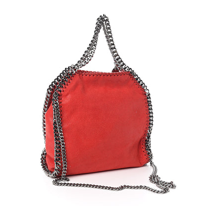 Stella McCartney Shaggy Deer Mini Falabella Fold Over Cherry 3 of 9