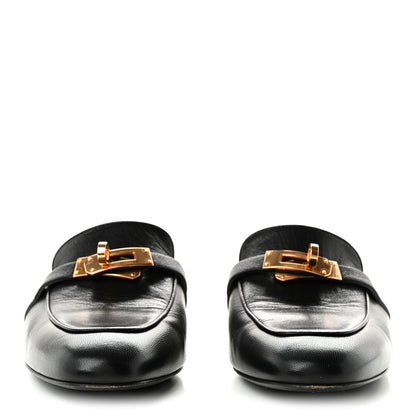 Hermes Goatskin Oz Mules 37.5 Black 3 of 10