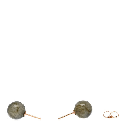 Irene Neuwirth 18K Rose Gold Labradorite Large Gumball Stud Earrings 3 of 4