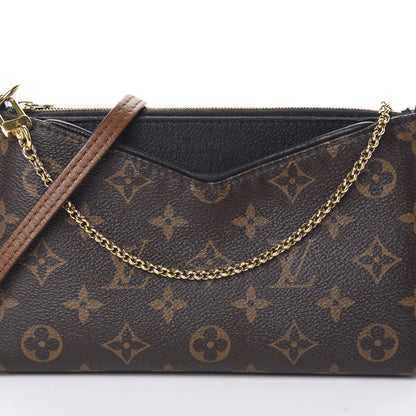 Louis Vuitton Monogram Pallas Clutch Black 8 of 10