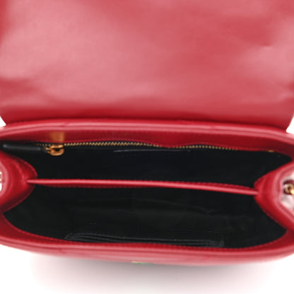Saint Laurent Calfskin Y Quilted Monogram Toy Loulou Crossbody Bag Opyum Red 5 of 10