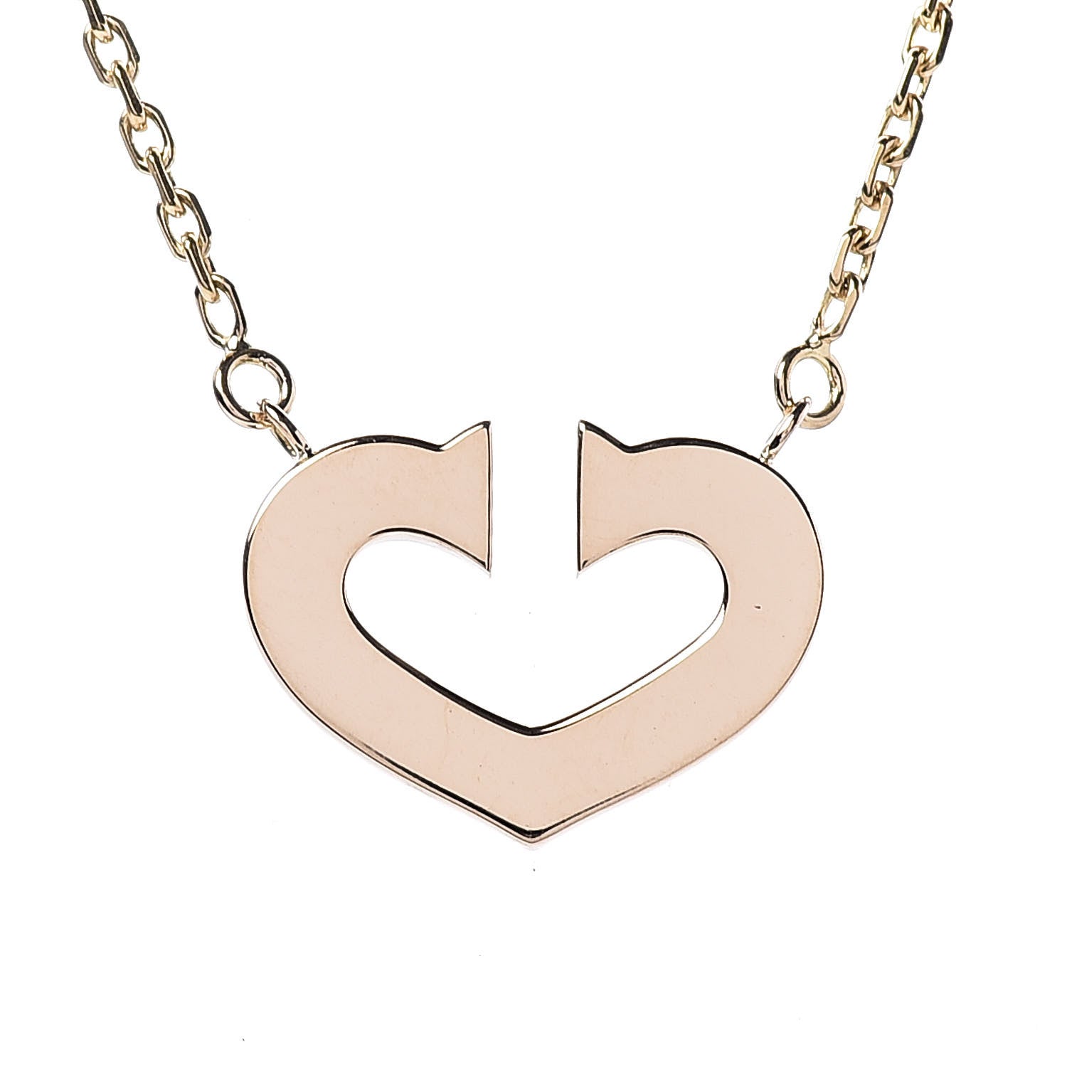 Cartier 18K Yellow Gold Medium Hearts and Symbols Necklace 4 of 6