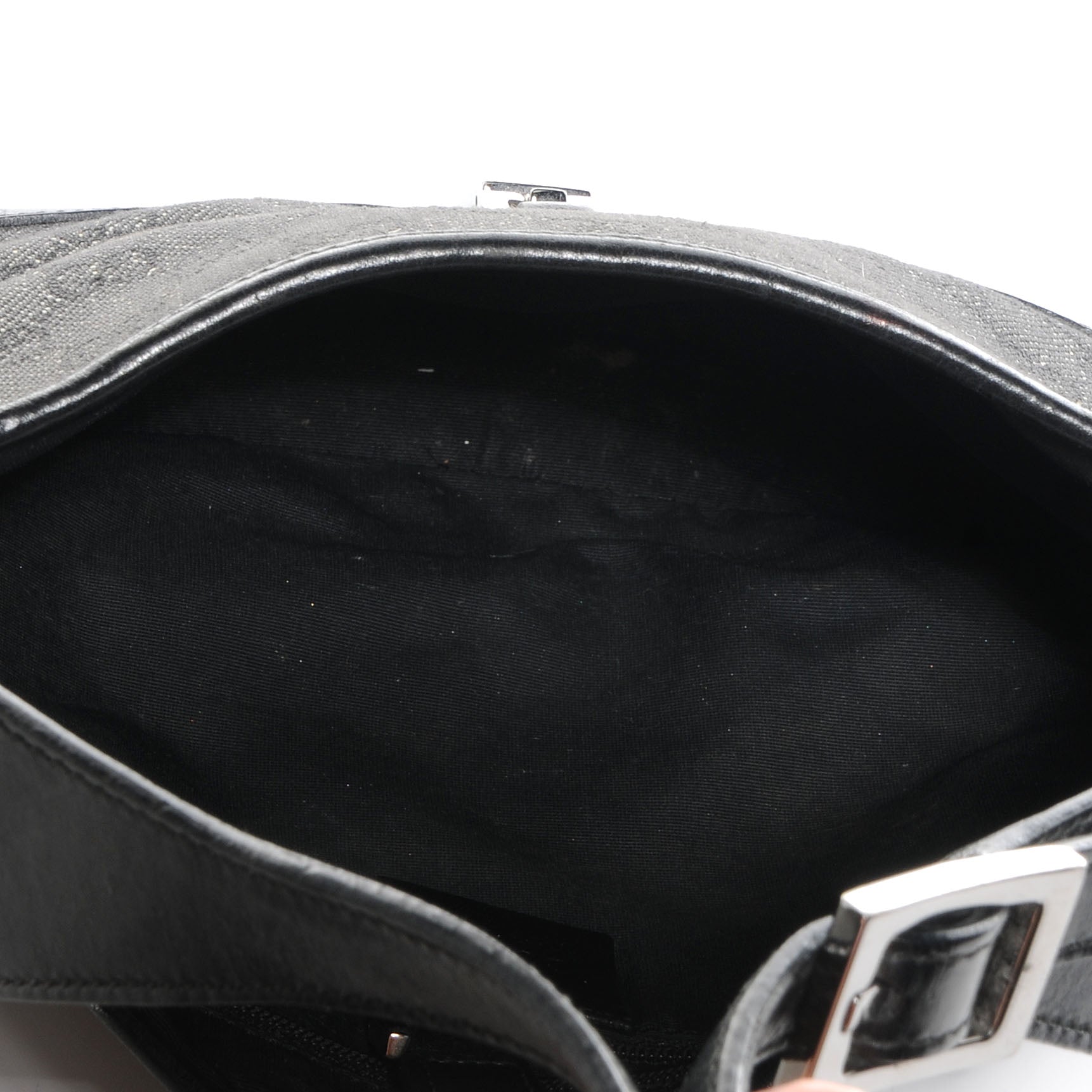 Gucci Denim Monogram Small Jackie O Hobo Black 5 of 7
