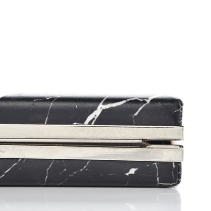 Balenciaga Smooth Calfskin Le Dix Minaudiere Marble Box Clutch Black 10 of 10