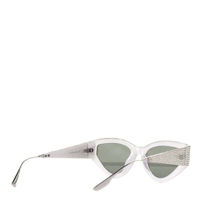 Christian Dior Acetate Crystal CatStyleDior1S Sunglasses Silver 4 of 10