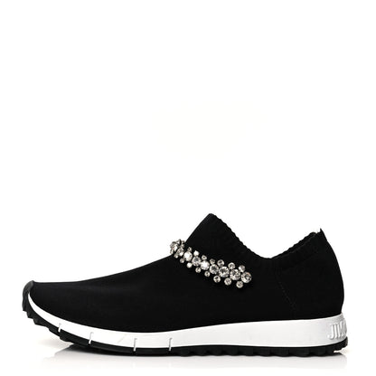 Jimmy Choo Knit Crystal Verona Sneaker 38.5 Black 1 of 7