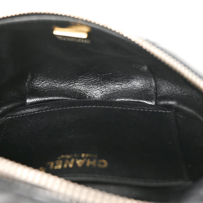 Chanel Shiny Lambskin Quilted Belt Bag Black 5 of 10