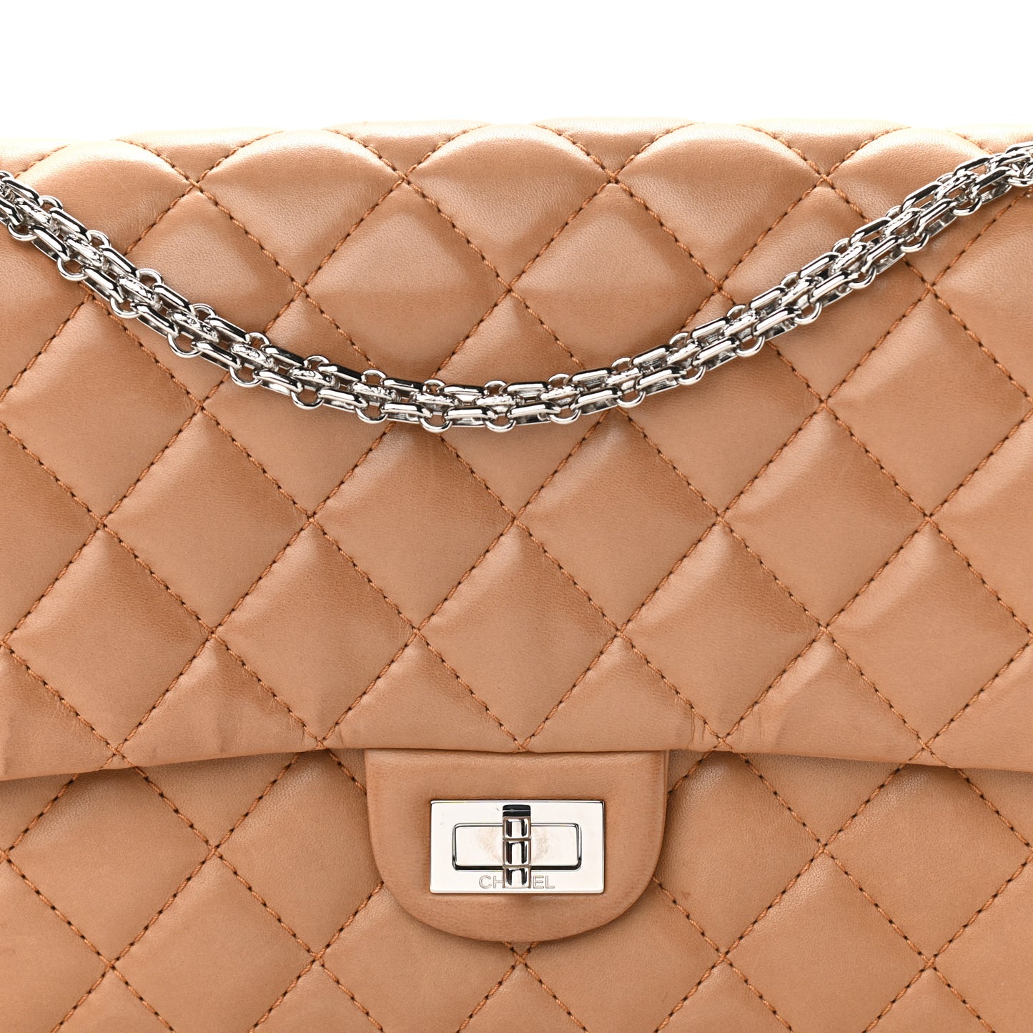 Lambskin Quilted 2.55 Reissue 226 Flap Dark Beige