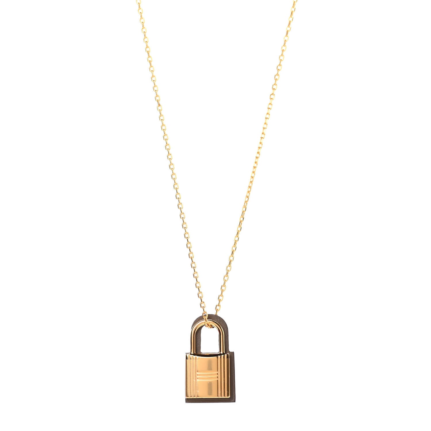 Hermes Swift O'Kelly Pendant Necklace Etoupe 1 of 7