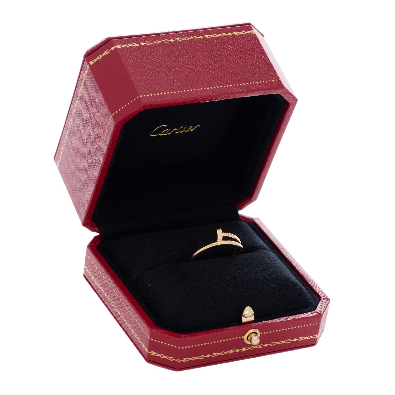 Cartier 18K Yellow Gold Small Juste Un Clou Ring 55 7.25 6 of 6