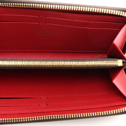 Louis Vuitton Damier Ebene Clemence Wallet Cherry 5 of 7