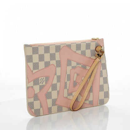 Louis Vuitton Damier Azur Tahitienne Neverfull MM Pochette 3 of 7