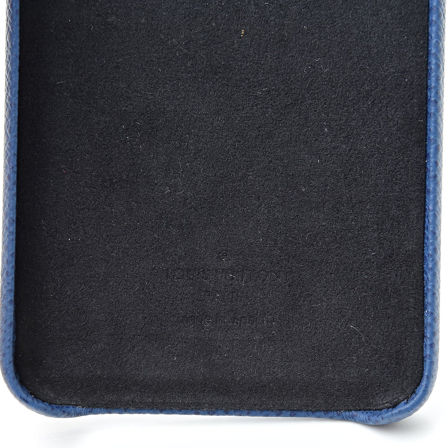 Monogram Taiga iPhone XS Max Bumper Cobalt