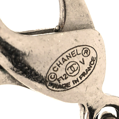 Chanel Crystal Timeless CC Necklace Silver 5 of 5