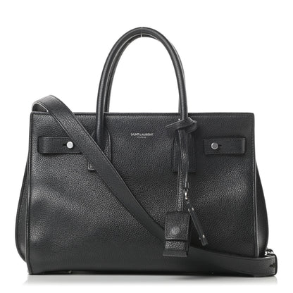 Saint Laurent Grained Calfskin Baby Sac De Jour Souple Black 1 of 16