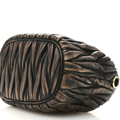 Miu Miu Nappa Matelasse Pouch Sand Coffee 9 of 11