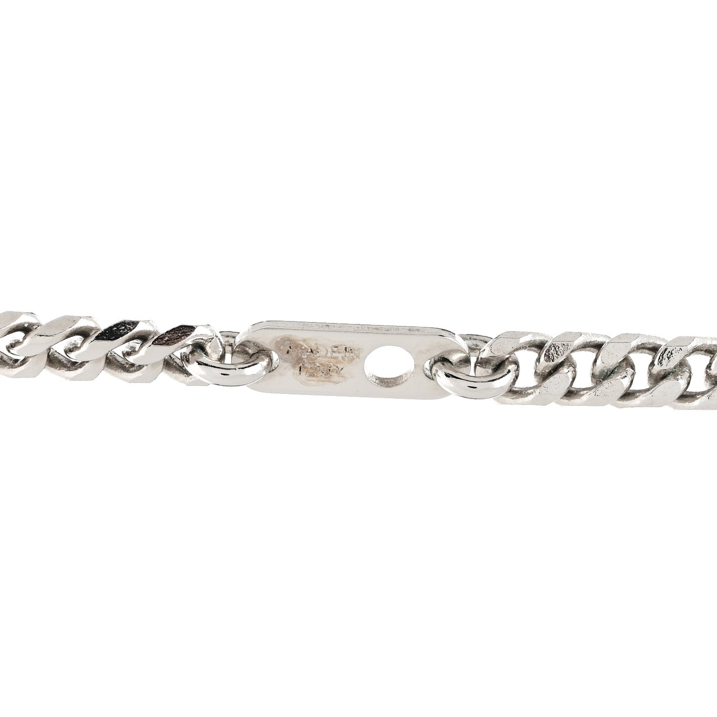 Metal Resin LV Psychedelic Necklace Silver Multicolor
