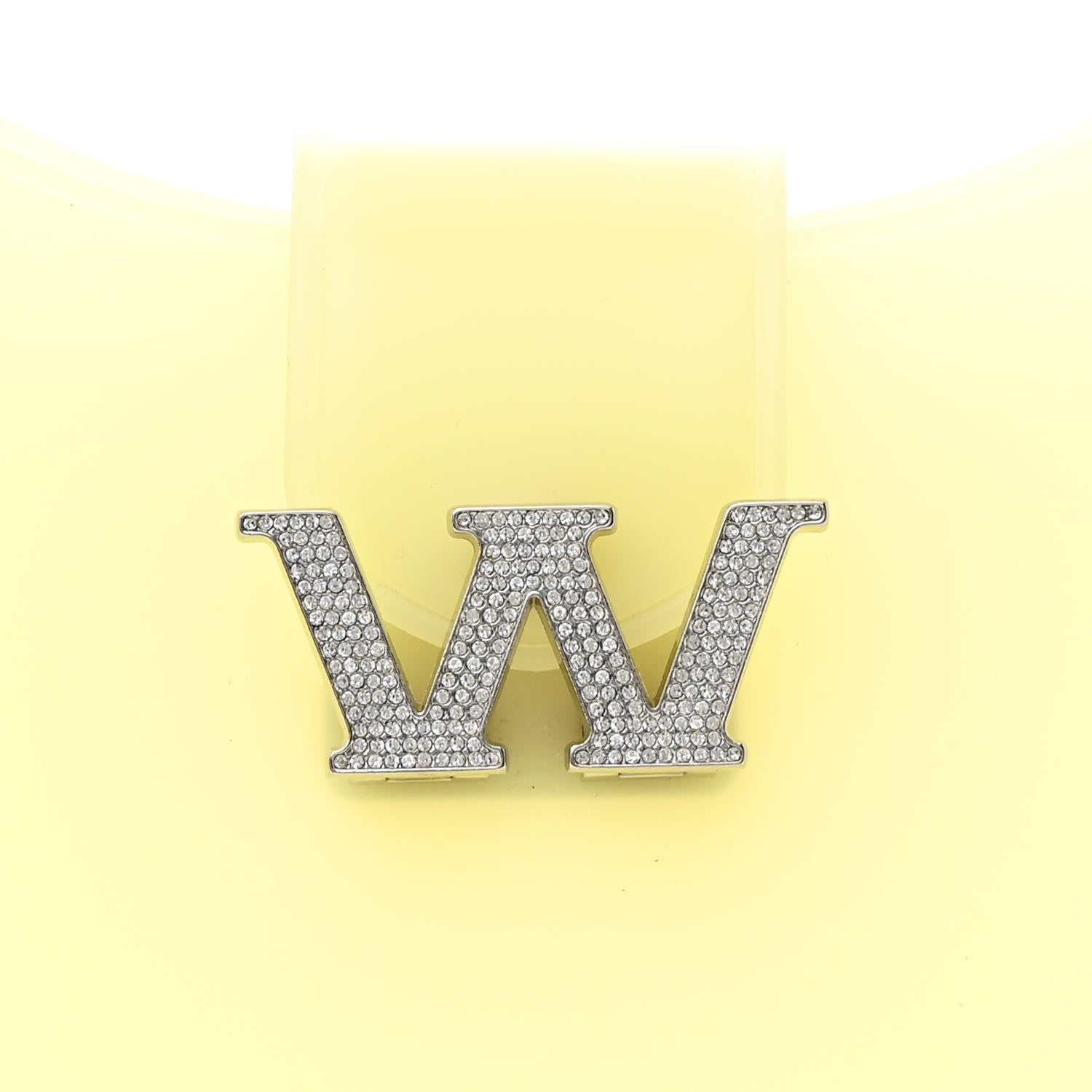 Alexander Wang PVC Crystal Embellished Small Legacy Glitter Hobo Lemon Drop 8 of 12