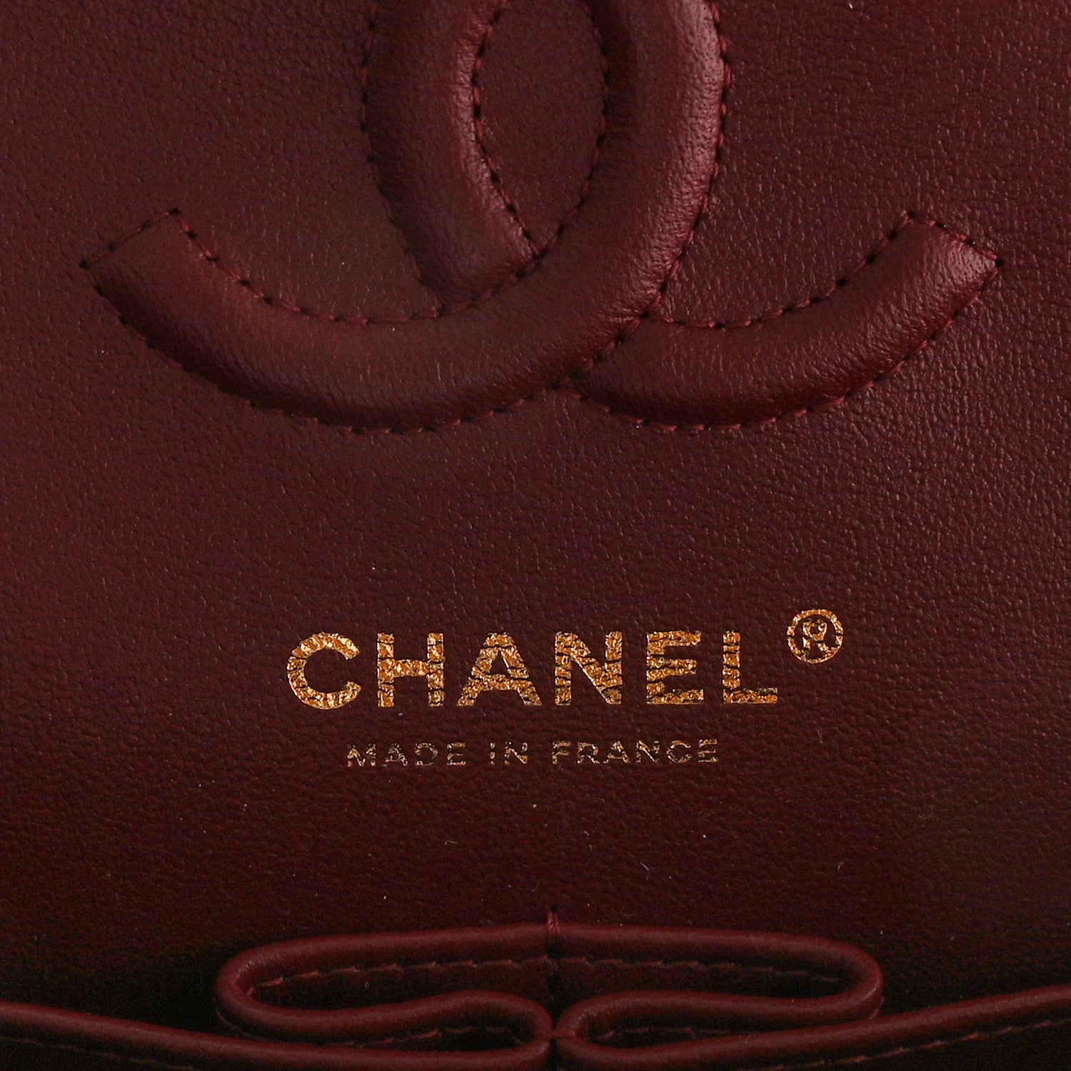 Chanel Caviar Quilted Small Double Flap Burgundy 6 of 11