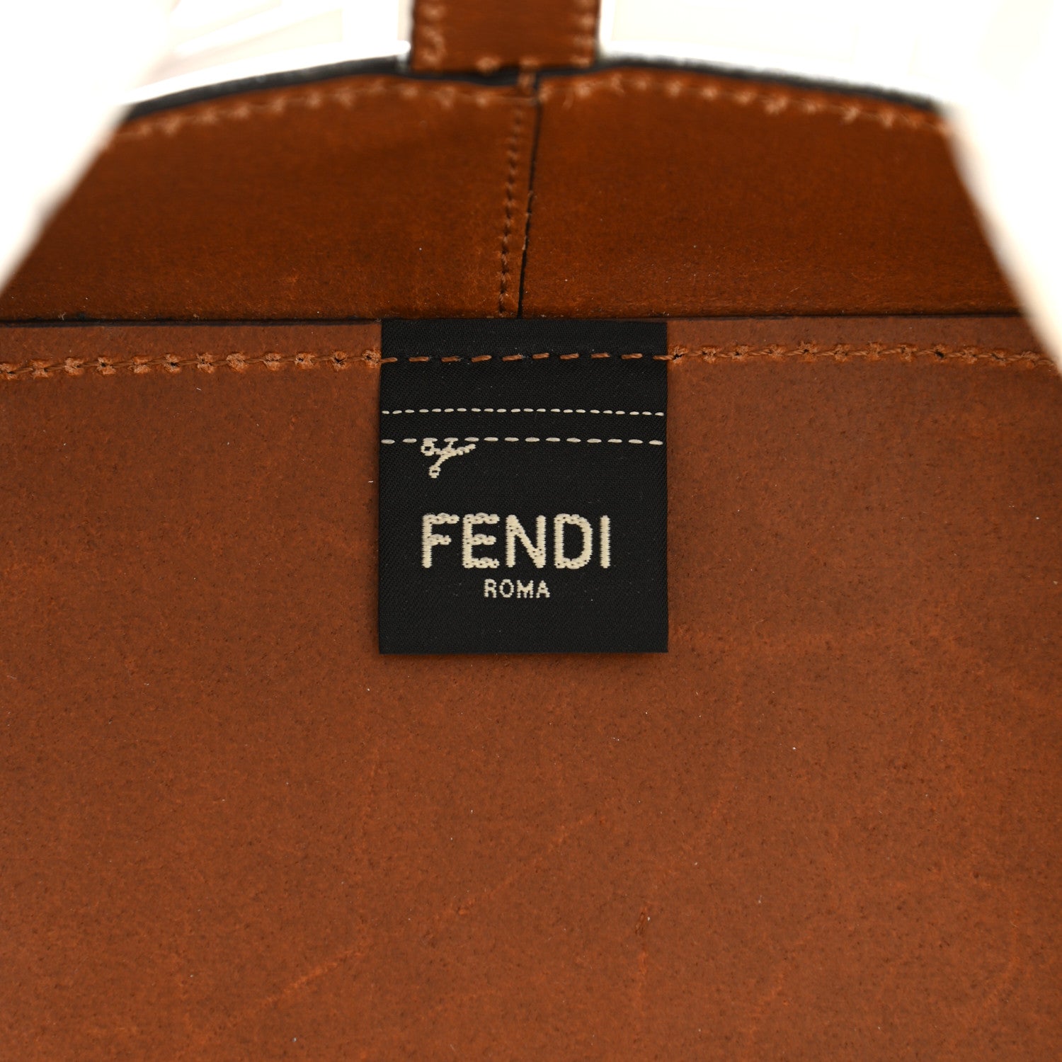 Fendi TPU FF Vitello Aura F is Fendi Grande Mon Tresor Bucket Bag White Cuoio 11 of 22