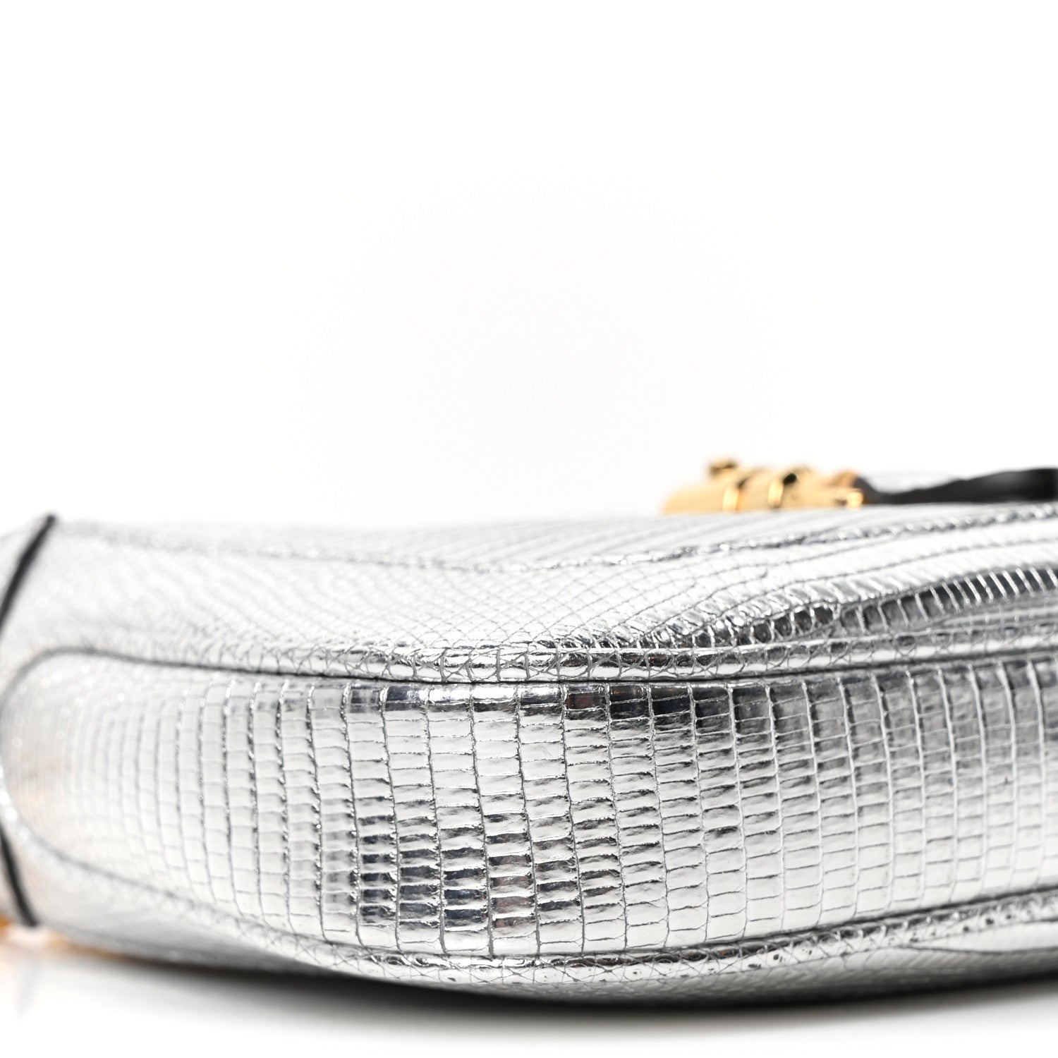 Gucci Lizard Mini Jackie 1961 Silver 9 of 10