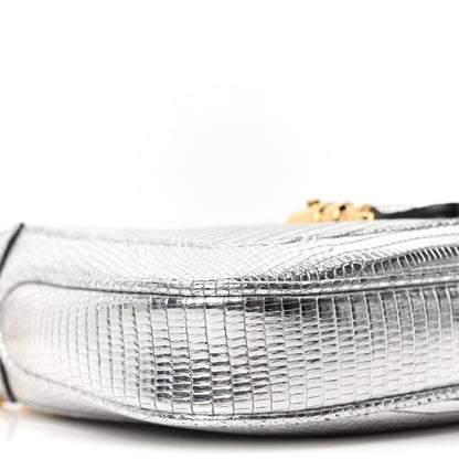 Gucci Lizard Mini Jackie 1961 Silver 9 of 10