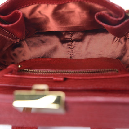 3.1 Phillip Lim 3.1 Textured Calfskin Mini Pashli Satchel Red 5 of 7