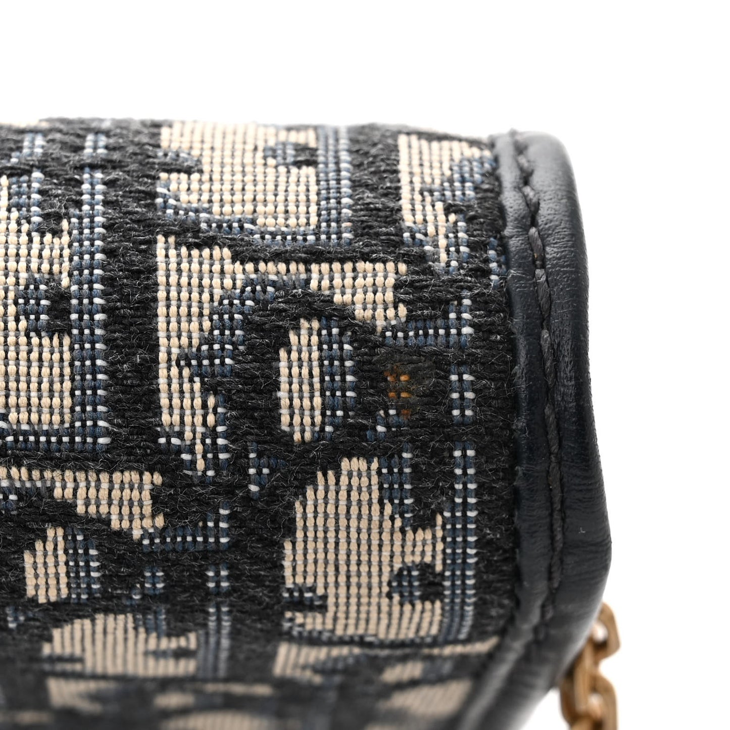 Oblique DiorAddict Wallet On Chain Clutch Navy Blue