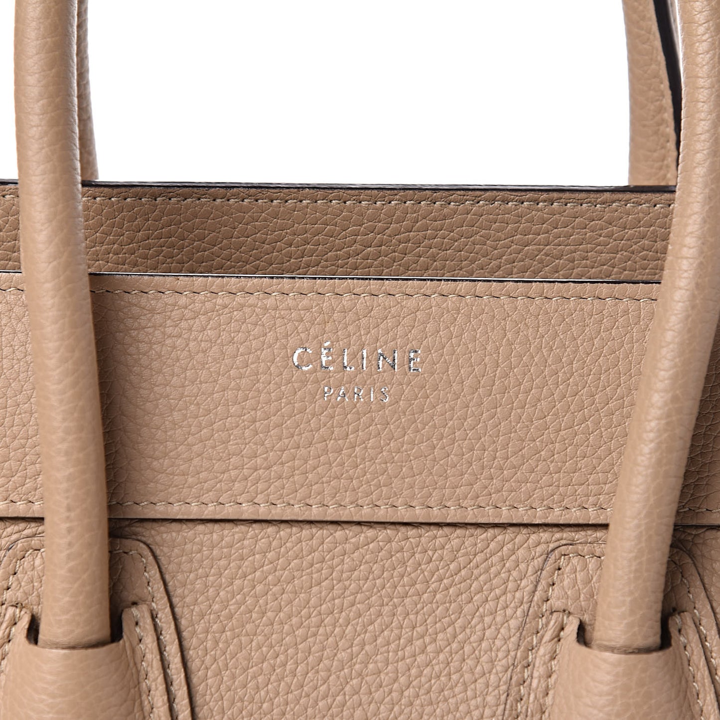 Drummed Calfskin Micro Luggage Dune