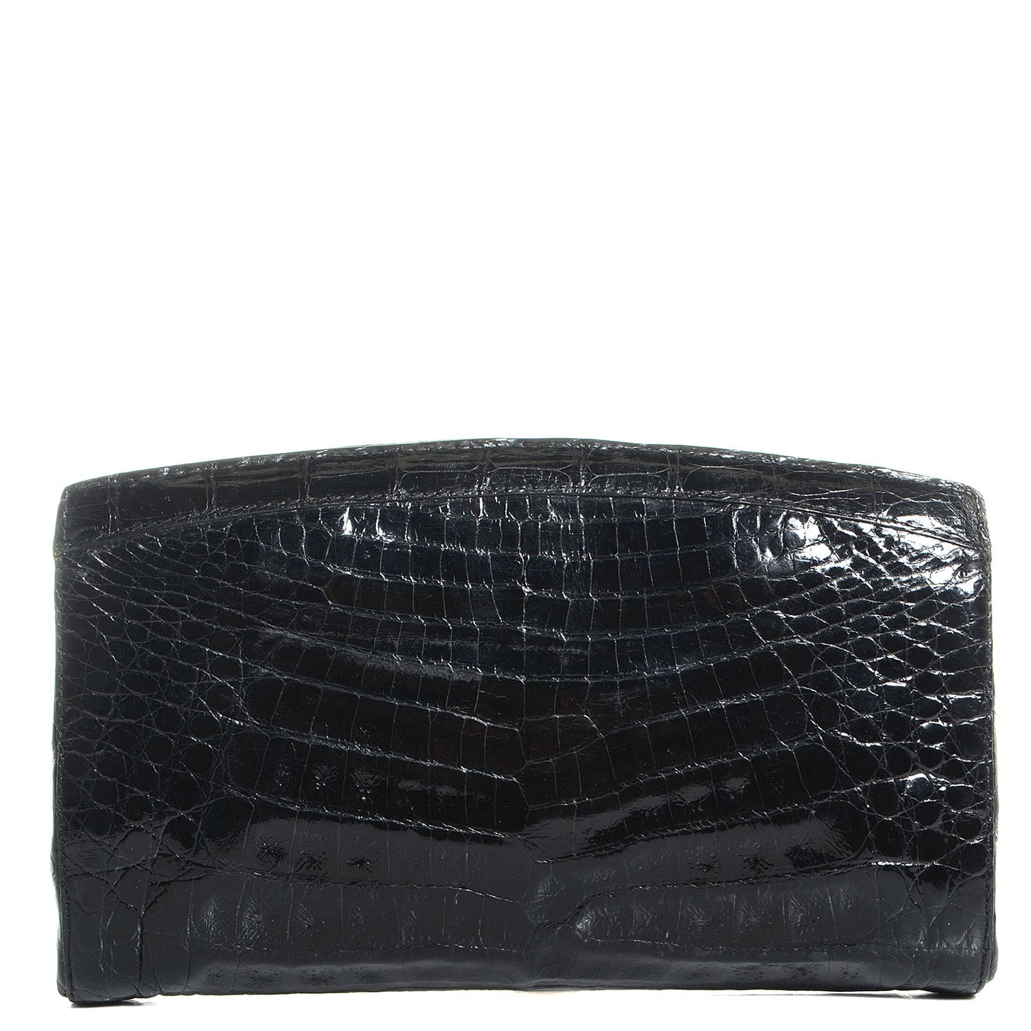 Crocodile Clutch Black