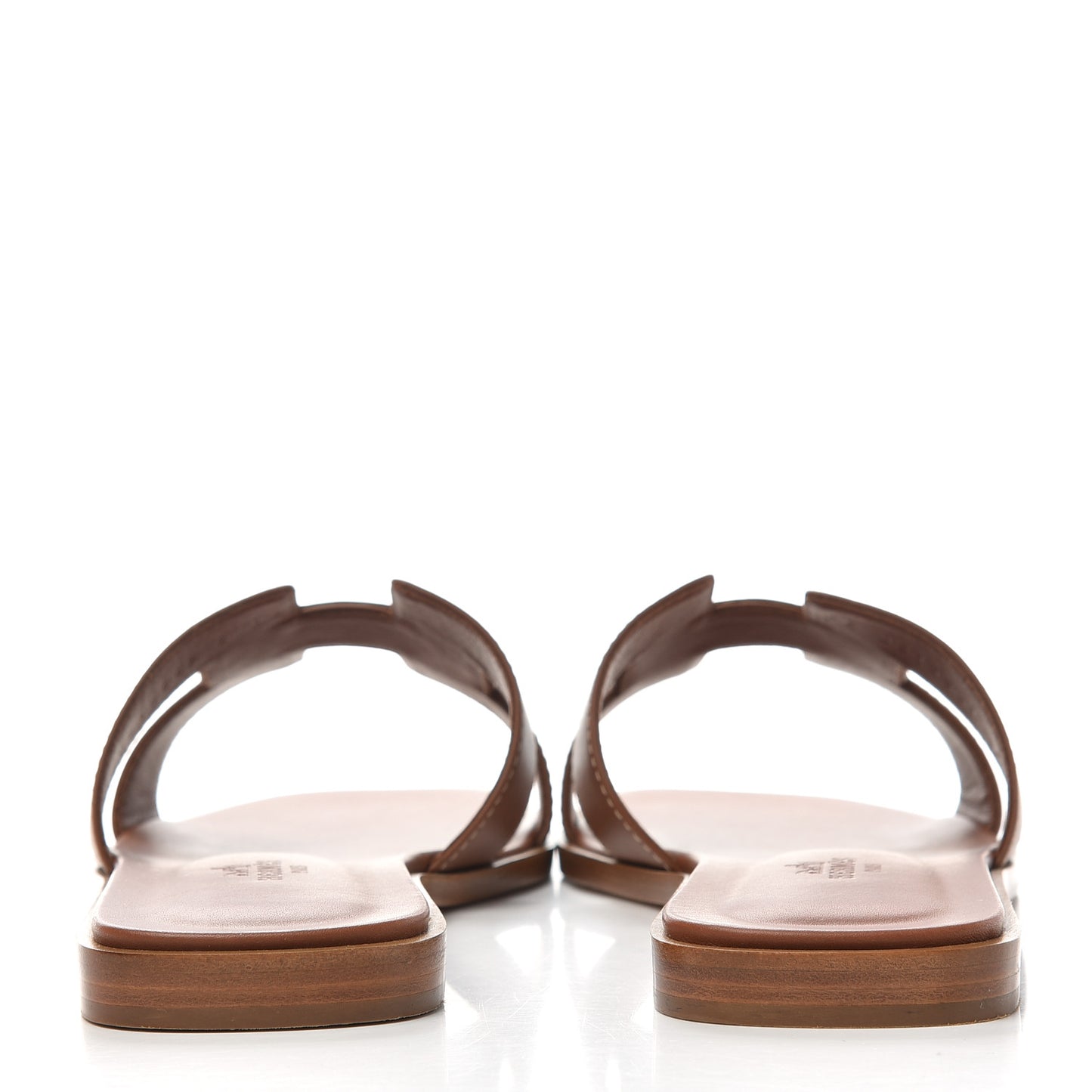 Box Calfskin Oran Sandals 38.5 Gold