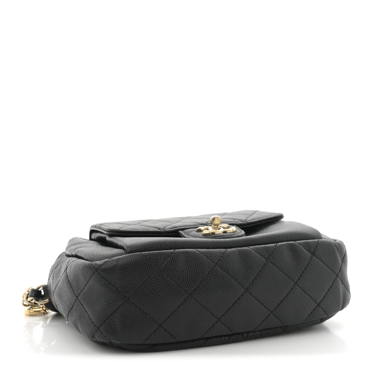 Chanel Caviar Quilted CC Day Camera Case Black 4 of 13