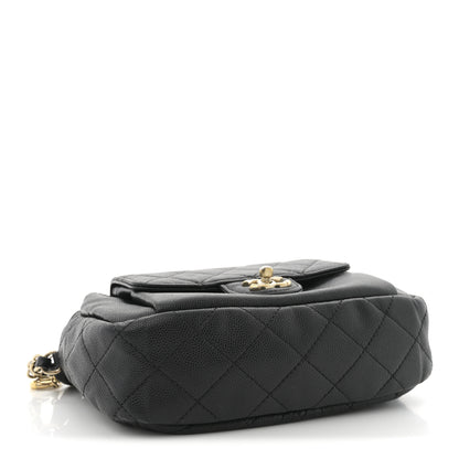 Chanel Caviar Quilted CC Day Camera Case Black 4 of 13