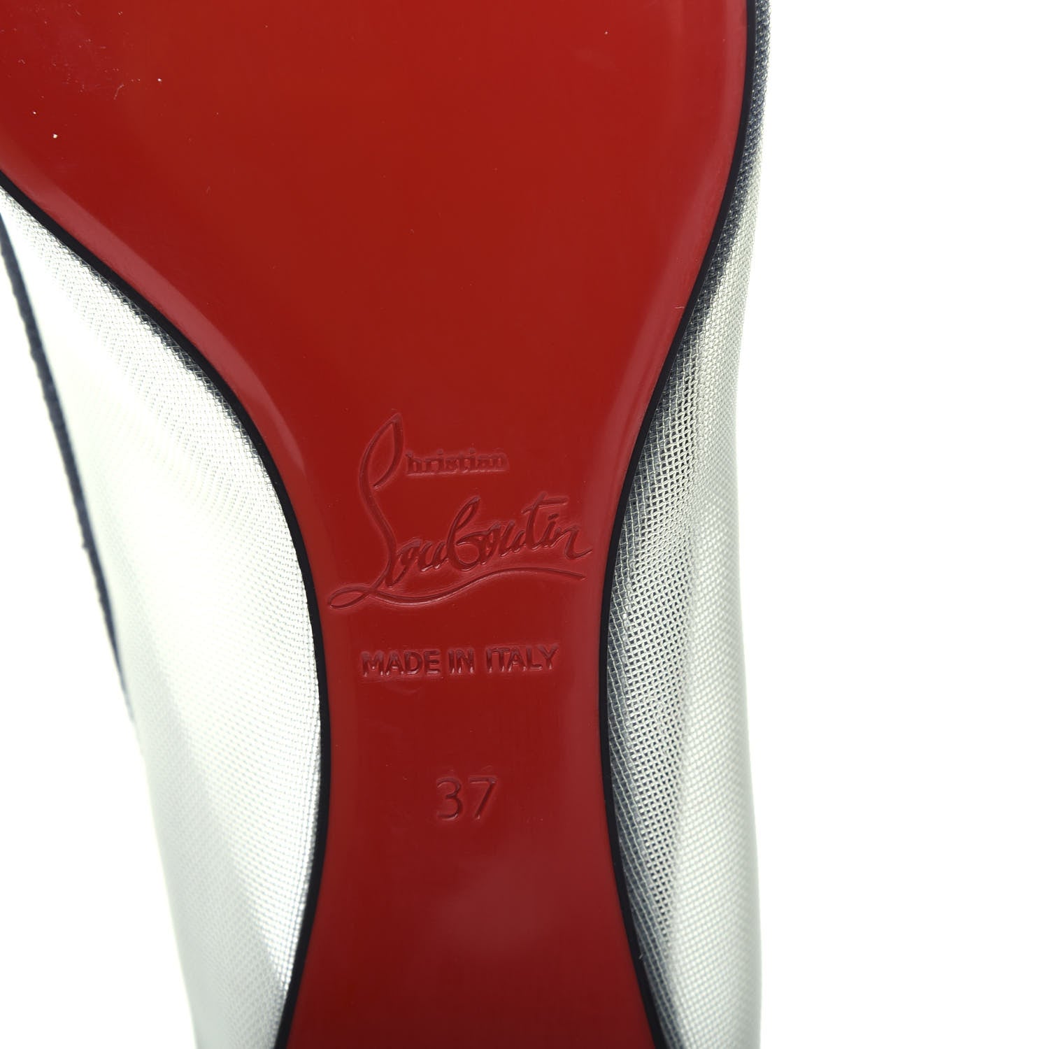 Christian Louboutin Veau Velours Rete Galativi Flats 37 Version Tempete 9 of 10